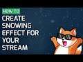 How to create falling snow effect for your stream in OBS Studio