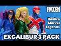 Marvel Legends Excalibur Captain Britain, Meggan, Shadowcat Hasbro 3 Pack Action Figure Review