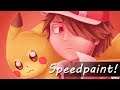 RED AND PIKACHU Speedpaint (Pokemon) [Commission]