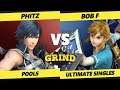 Smash Ultimate Tournament - Phitz (Chrom) Vs. Bob F (Link) - The Grind 83 Pools
