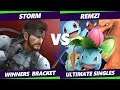 S@X Online 346 Winners Round 2 - Storm (Snake) Vs. Remzi (Pokemon Trainer, Chrom) Smash Ultimate