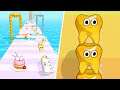 Teeth Stack 3D - Gameplay (Android, iOS) All Levels TS3D1GP1