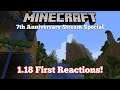 7 Years on YouTube - First Look at Minecraft 1.18 - Livestream Special
