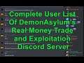 Complete Userlist of DemonAsylum's Fallout 76 Doxxing and Exploitation Discord Server