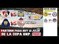 Copa GNP Partidos de hoy Domingo 12/07/2020 y resultados jornada 3