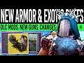 Destiny 2 | NEW ARMOR REVEALED! Big EXOTIC CHANGES! New Weapons, Traction Removed, Mods & Season 15