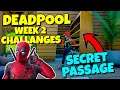 Fortnite Deadpool WEEK 2 CHALLENGES - **PLUS Secret Hidden Bookcase**