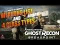 Ghost Recon Breakpoint - 4 CLASS TYPES! WEAPONS WE COULD EXPECT!