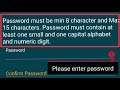 IRCTC Rail Connect || Password must be min 8 character and Max 15 characters. Problem Solve