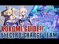 KOKOMI ELECTRO-CHARGE TEAM GUIDE!! TASER 2.0!! F2P friendly build // Genshin Impact
