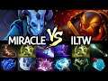 MIRACLE Riki VS ILTW Ember Spirit - Crazy Battle of Nigma Carry Dota 2