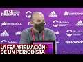 No es ni una pregunta, la fea afirmación de un periodista al entrenador del Atlético Femenino | AS