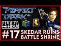 PERFECT DARK [N64 UltraHDMI] SKEDAR RUINS Battle Shrine PERFECT AGENT Walkthrough Part 17 No Comment
