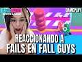 REACCIONANDO A FAILS EN FALL GUYS | Kirsa Moonlight Fall Guys Español