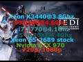 Star Wars Jedi  Fallen Order_X3440@3.8 vs FX6300@4.5 vs  i7 3770@4.1 vs i5-4670k@4.4 vs Xeon E5 2689