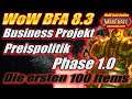 WoW TRANSMOG Business Projekt: Preispolitik - Phase 1.0 | Die ersten 100 Items | WoW BFA Gold Guide