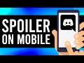 How To Create Spoiler Image in Discord Mobile
