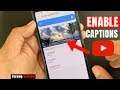 How to Enable Closed Captions in YouTube App (Android)