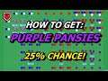 How to get Purple Pansies! (25% chance, Clone Pair Method) // ANIMAL CROSSING NEW HORIZONS guide