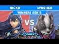 MSM 210 - Demise | Nicko (Lucina) Vs XYosher (Wolf) Winners Semis - Smash Utlimate