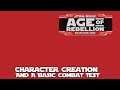 Star Wars RPG Character Creation and a Combat Test