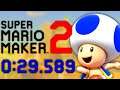 Super Mario Maker 2 Ninji Speedruns - Cannon Box Blast (0:29.589)