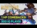 1 HP COMEBACKS SERIES! Top Plays & Great Combos!  | Legends Of Runeterra