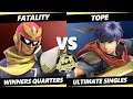4o4 Smash Night 24 Winners Quarters - Fatality (Captain Falcon) Vs. Tope (Ike) SSBU Ultimate