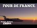 BAYONNE - BORDEAUX ✈ Coucher du soleil 🌴 Tour de France EMB04 ✈️ Flight Simulator