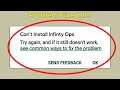 How To Fix Can't Install Infinty Ops Error On Google Play Store Android & Ios Mobile