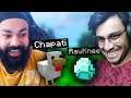 PRANKING PLAYERS IN OUR MINECRAFT SMP WITH CHAPATI HINDUSTANI GAMER | RAWKNEE