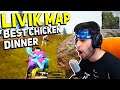 PUBG MOBILE NEW MAP [LIVIK] WATERFALL LANDING AND AMAZING CHICKEN DINNER | 1V4 BOLTE