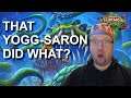 That Yogg-Saron did what? (Hearthstone Darkmoon Faire Control Warrior vs Secret Mage gameplay)