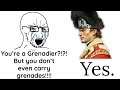 The British Grenadiers didn't actually use Grenades