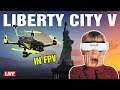 Exploring LIBERTY CITY V with a FPV DRONE // #GTA5 Mod