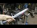 Forging a feather Damascus dagger, part 3, making the handle.