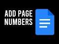 How To Add Page Numbers in Google Docs (Simple)