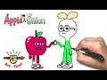 how to draw apple and onion step by step easy