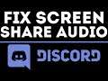 How To Fix Screen Share Audio Not Working on Discord - Stream with Sound on Discord