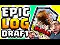 I WON THE MOST IMPOSSIBLE RANDOM DECK MATCHUP EVER! | Clash Royale Log Draft