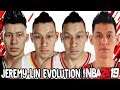 Jeremy Lin Ratings and Face Evolution (NBA 2K12 - NBA 2K19)