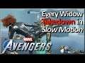MARVEL'S AVENGERS: Every Black Widow Takedown In Slow Motion