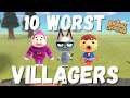 My 10 LEAST FAVORITE Villagers | Animal Crossing New Horizons