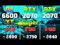 RX 6600 XT vs RTX 2070 SUPER vs RTX 2070 | PC Gameplay Tested