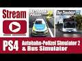 Stream: Autobahn-Polizei Simulator 2 (PS4), Bus Simulator (PS4) & Retro: The Secret of Monkey Island