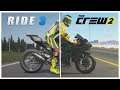 The Crew 2 vs Ride 3 | Kawasaki Ninja H2 Engine Sound, Gameplay & Graphics Comparison
