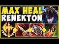 WTF?? RENEKTON SHOULDN'T BE ABLE TO HEAL THIS MUCH! RENEKTON SEASON 10 GAMEPLAY! - League of Legends
