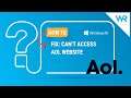 FIX: Can’t access AOL website