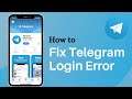 Fix Telegram Login Error on iPhone | 2021