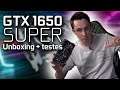 GTX1650 SUPER Unboxing + TESTE no Fortnite - CS:GO e PUGB!!